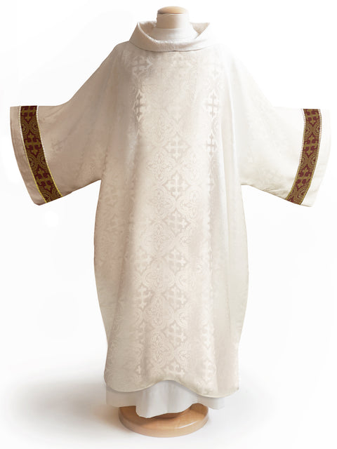 Bramante The Francis Classic Cross Ecru & Brocade Burgundy Collection