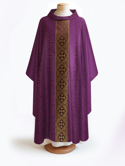 Bramante The Francis Classic Cross Purple & Brocade Burgundy Collection