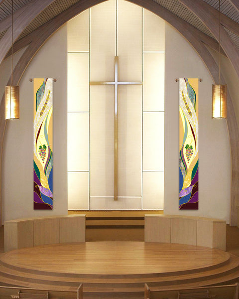 bramante Two Festive Eucharistic Printed Sample Banners