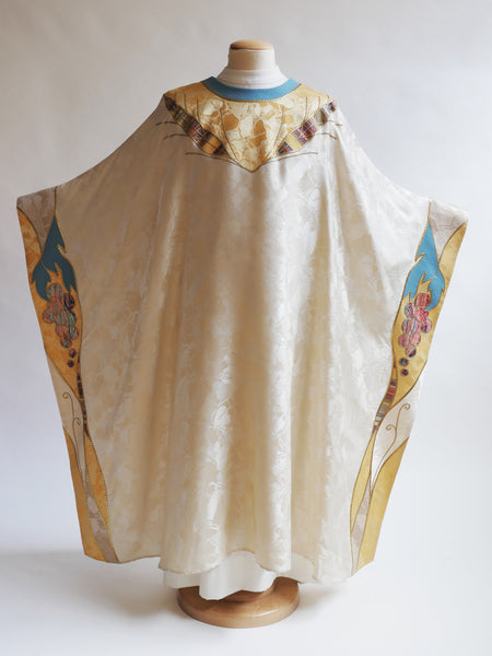 bramante Wheat Yoke with Eucharistic Peripheral Banding Sample Chasuble