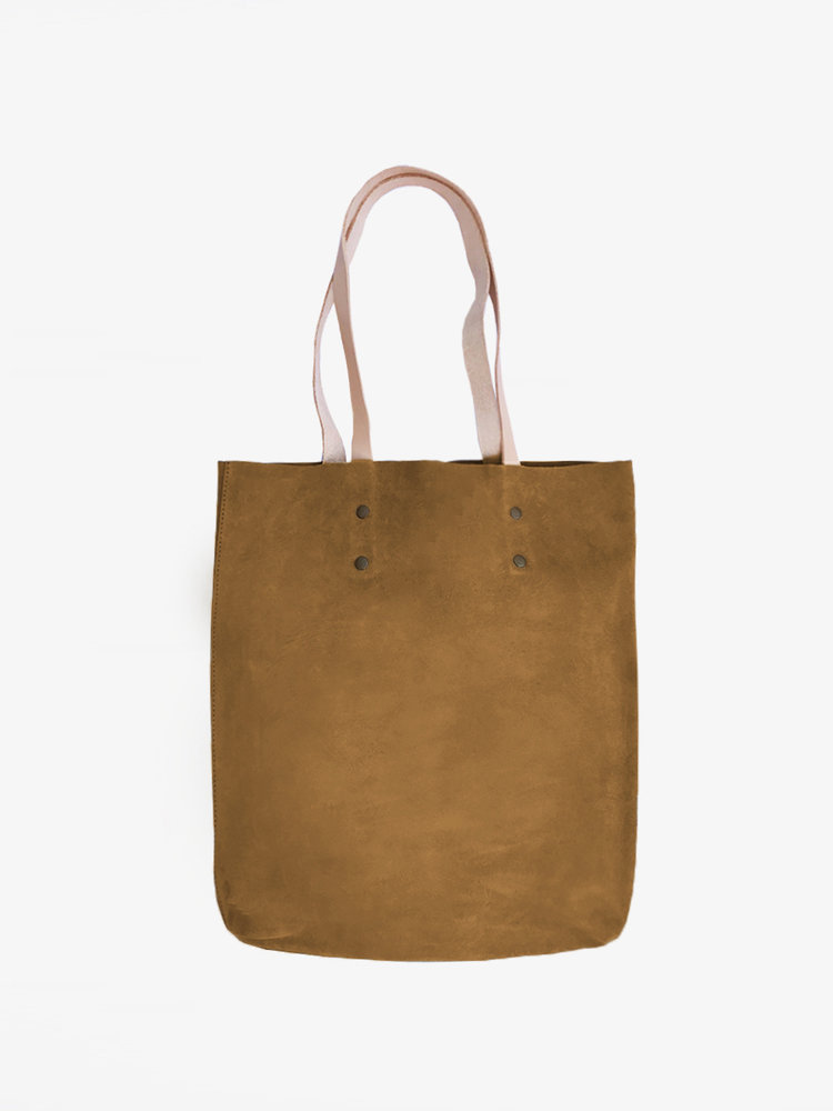 branco Lisboa Tote Camel Suede