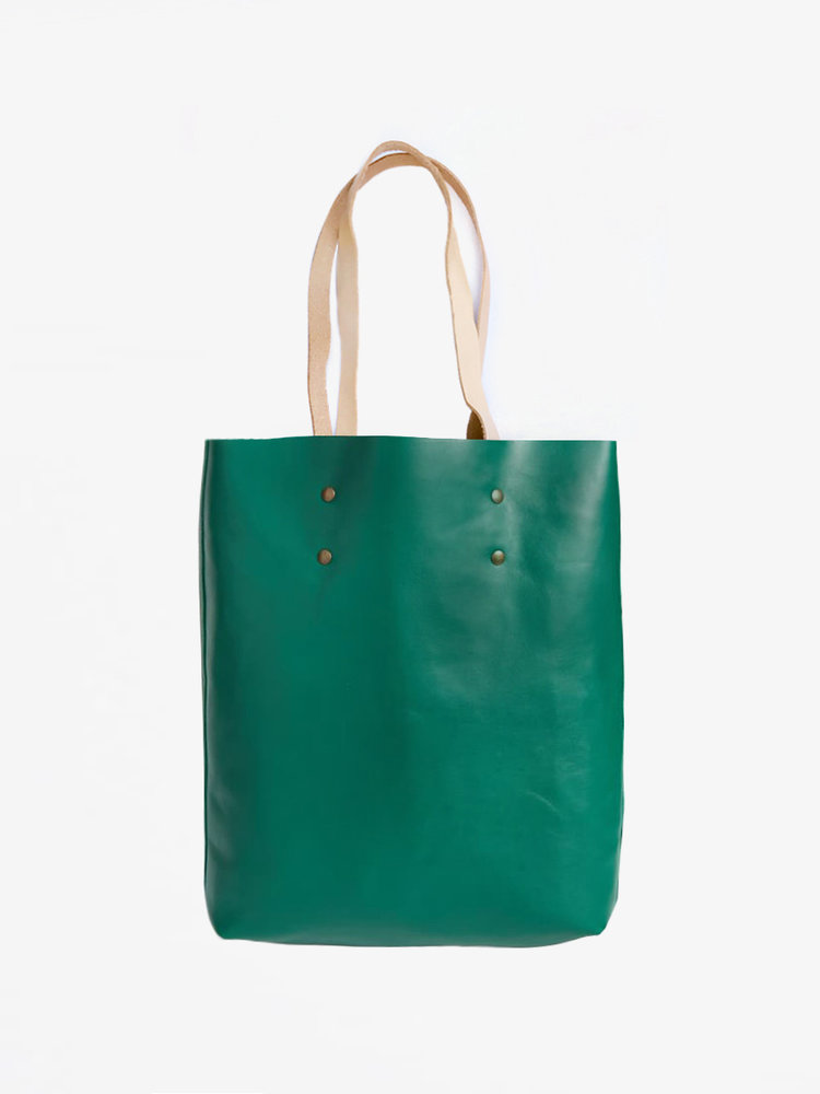 branco Lisboa Tote Green Leather