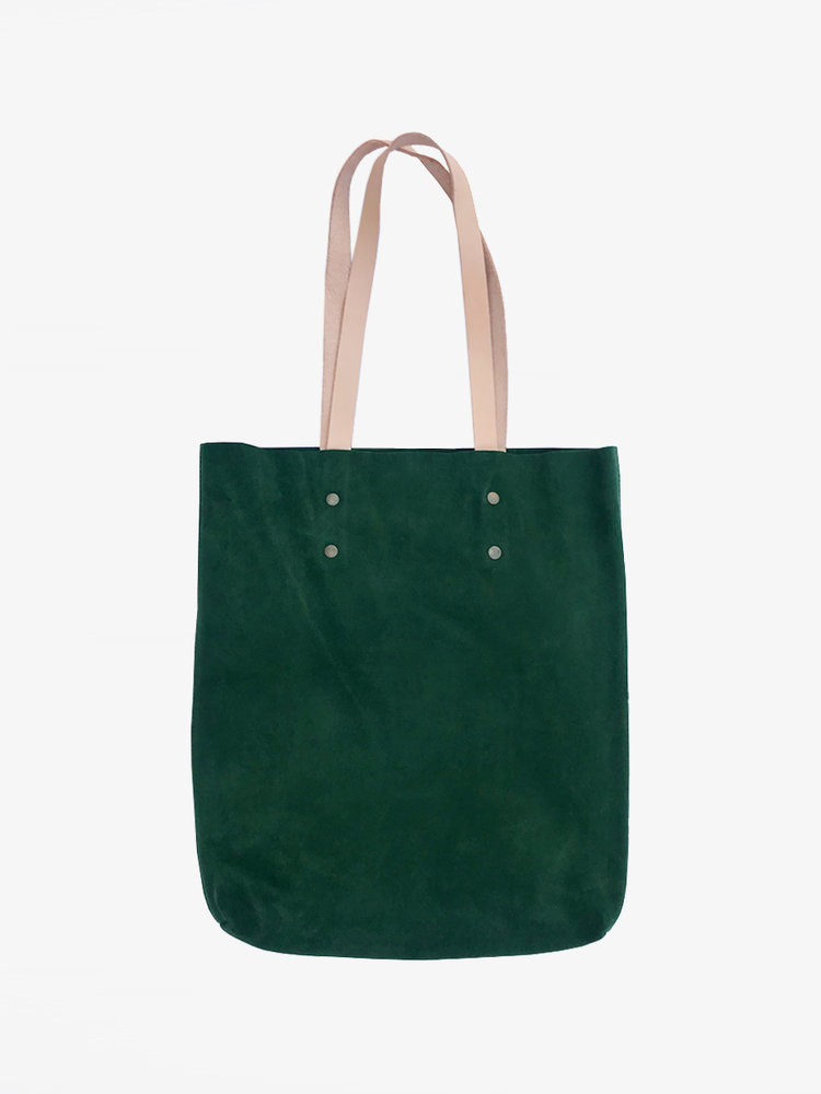 branco Lisboa Tote Green Suede