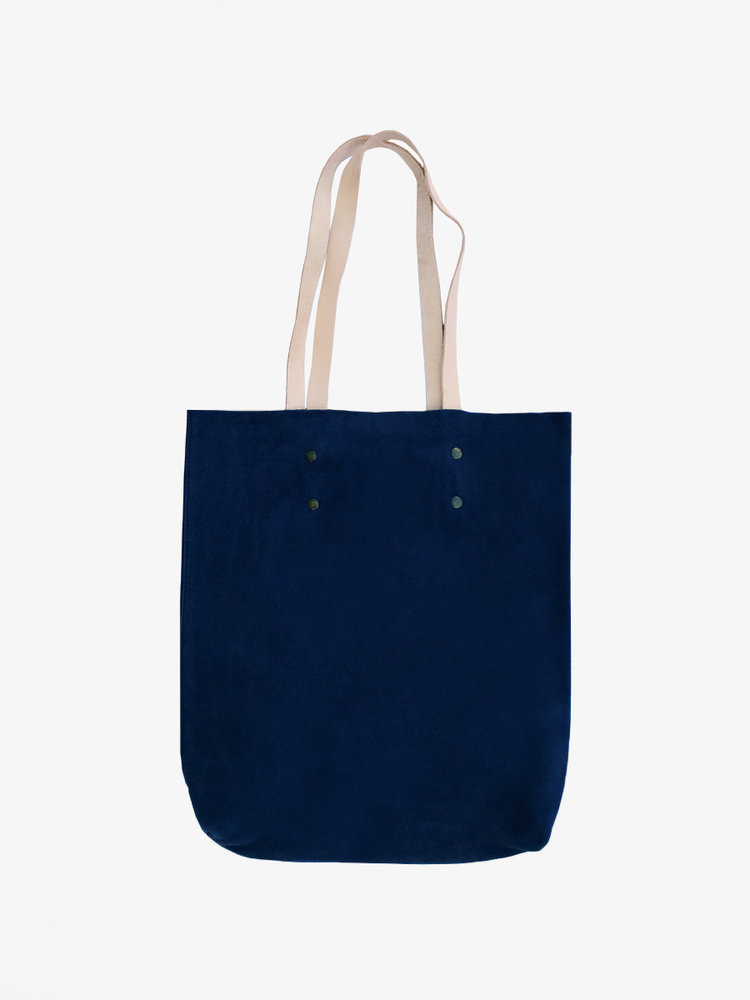branco Lisboa Tote Navy Suede