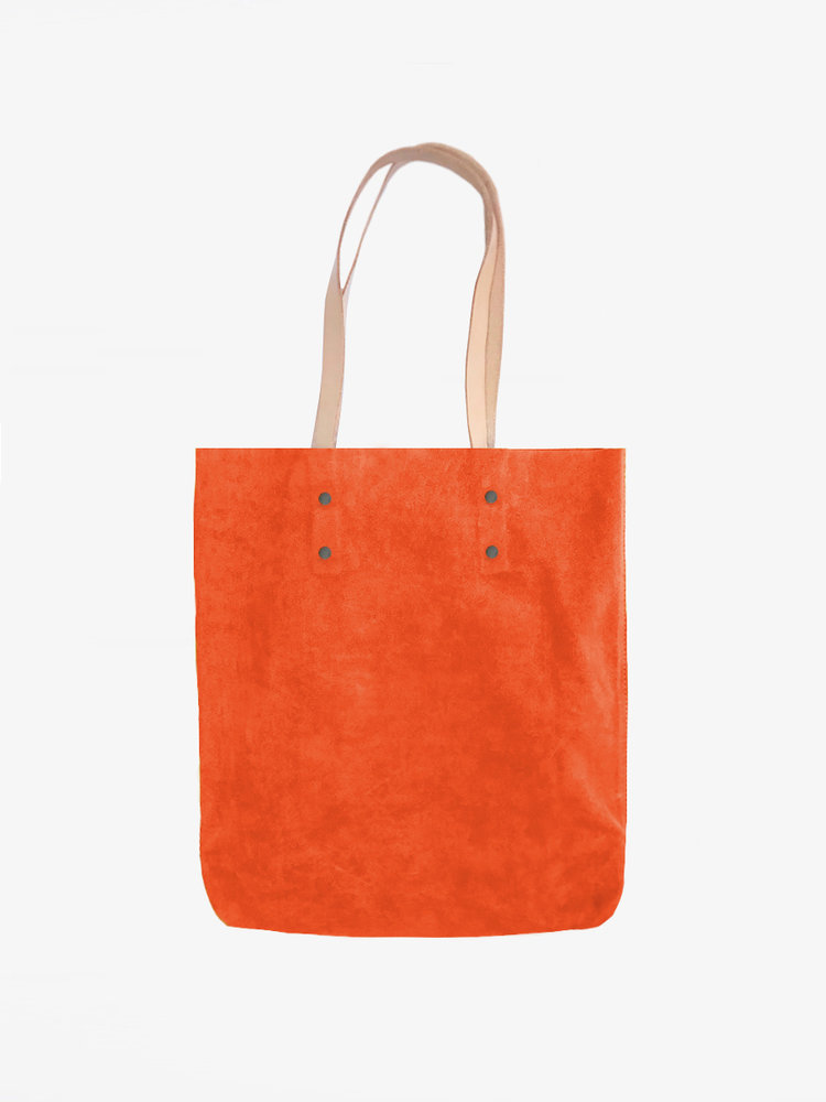 branco Lisboa Tote Orange Suede