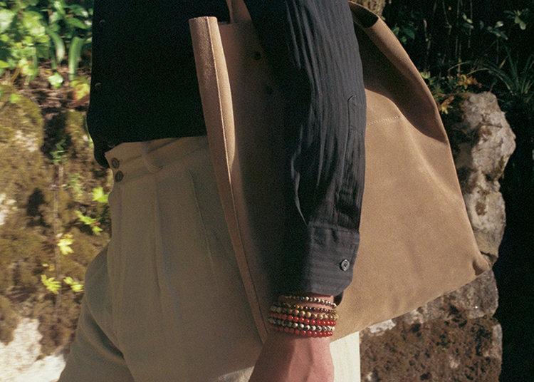 Branco Lisboa Tote Taupe Suede