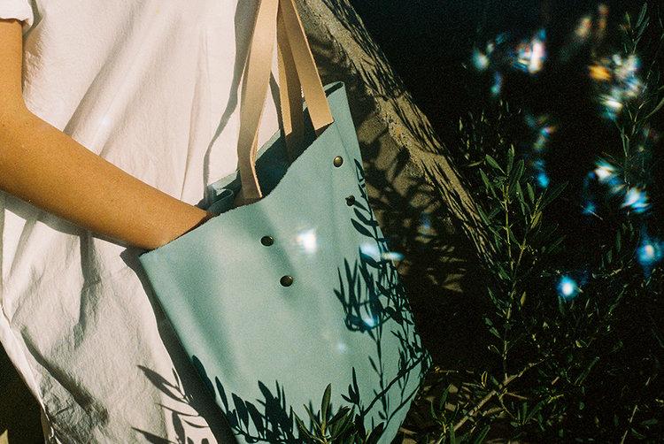 Branco Lisboa Tote Turquoise Leather