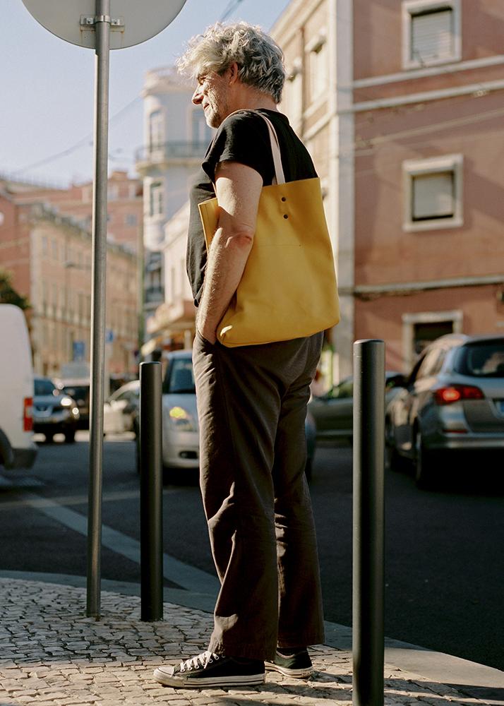 Branco Lisboa Tote Yellow Leather