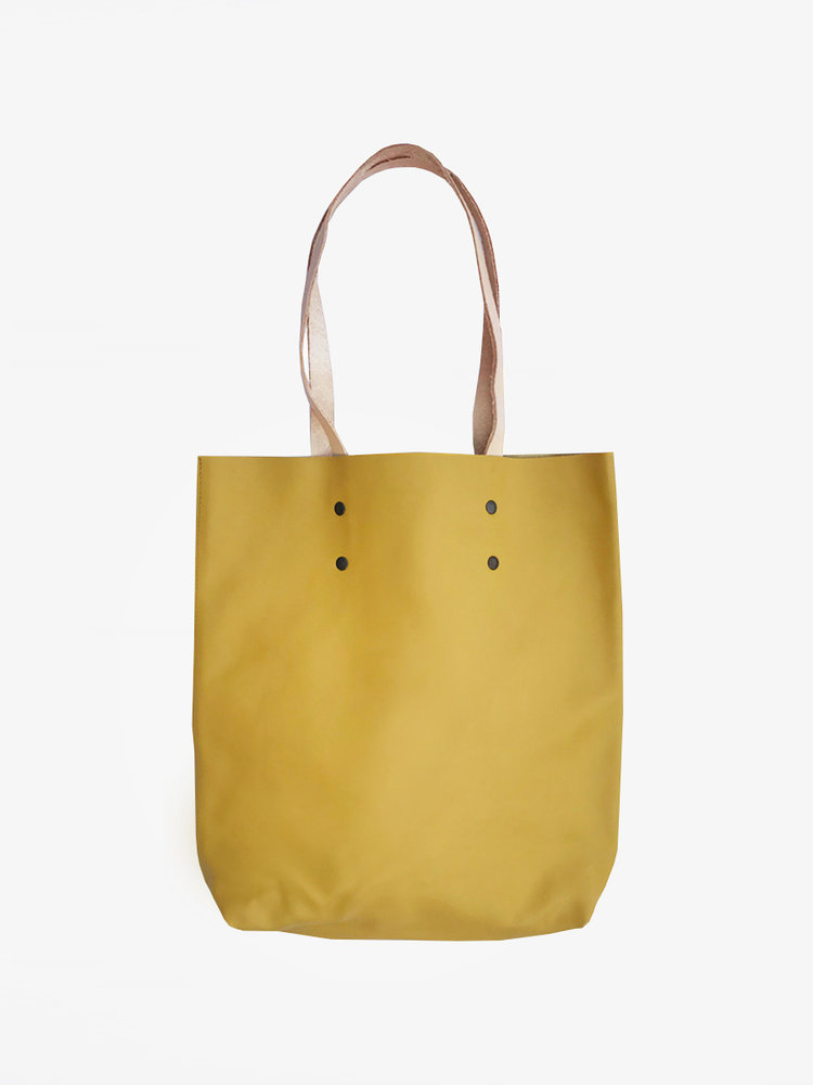branco Lisboa Tote Yellow Leather