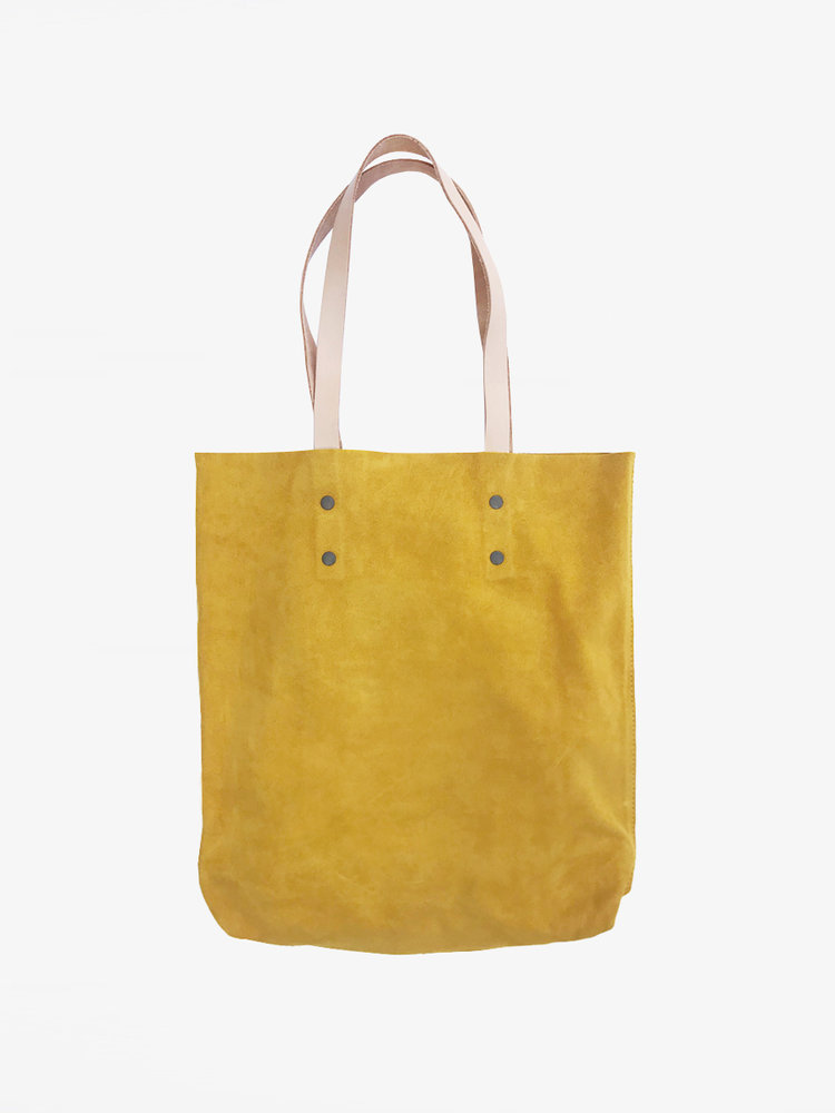 branco Lisboa Tote Yellow Suede