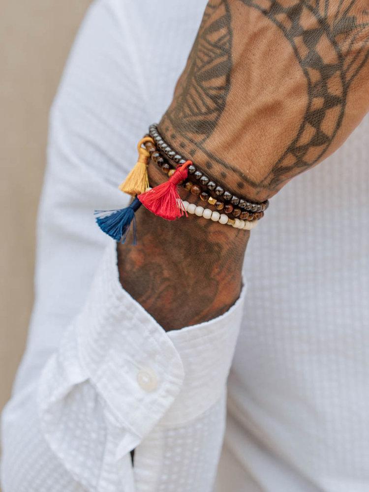 branco Tassel Bracelet