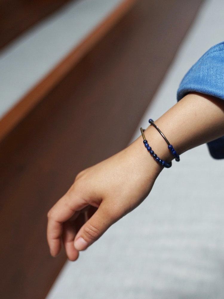 Branco Tubular Blue Lapis