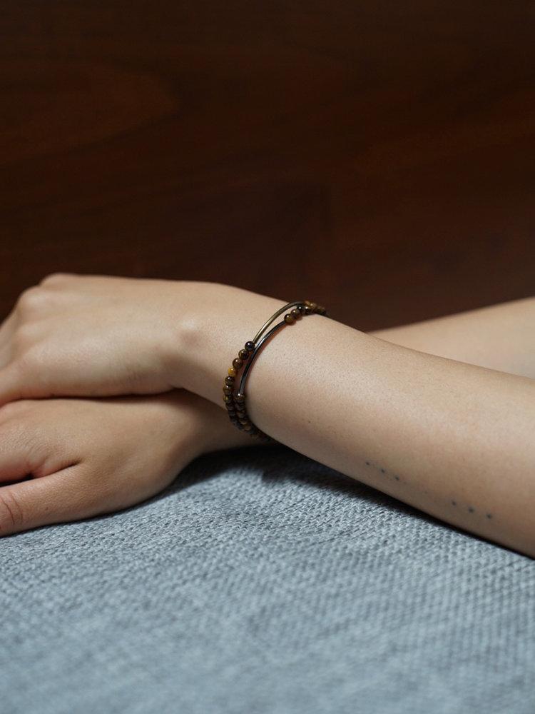 branco Tubular Gold Tiger Eye