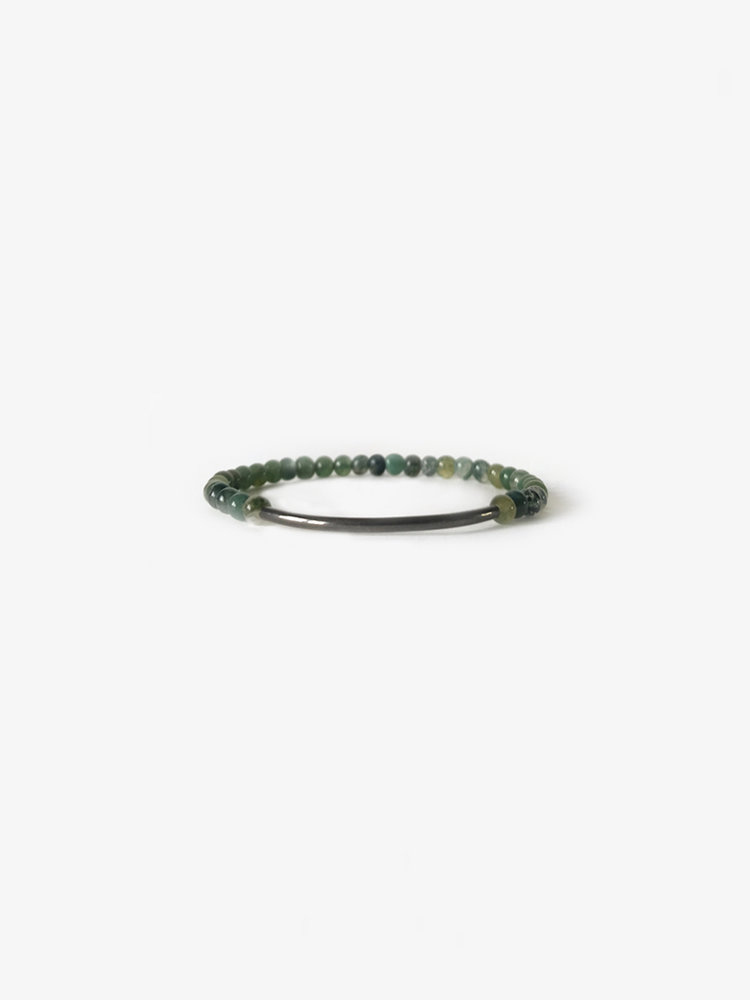 Branco Tubular Green Agate