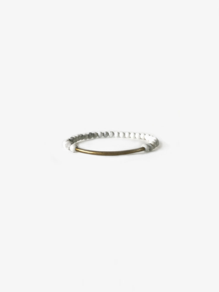 Branco Tubular White Howlite