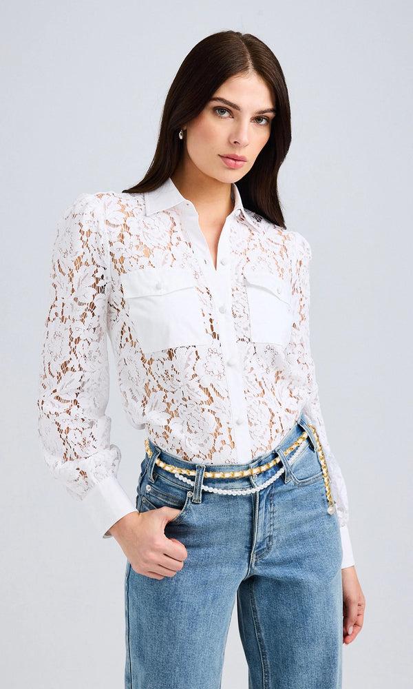 brando Anise lace shirt