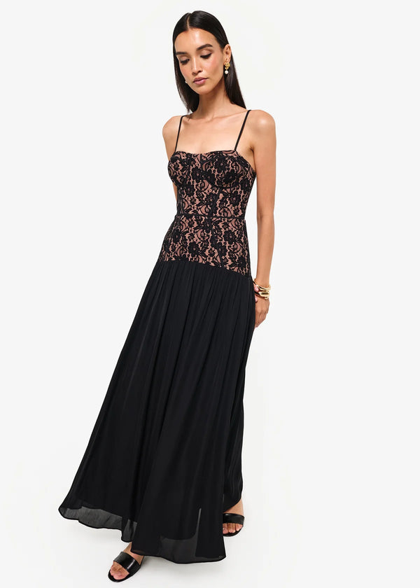 brando Corsica lace corset gown