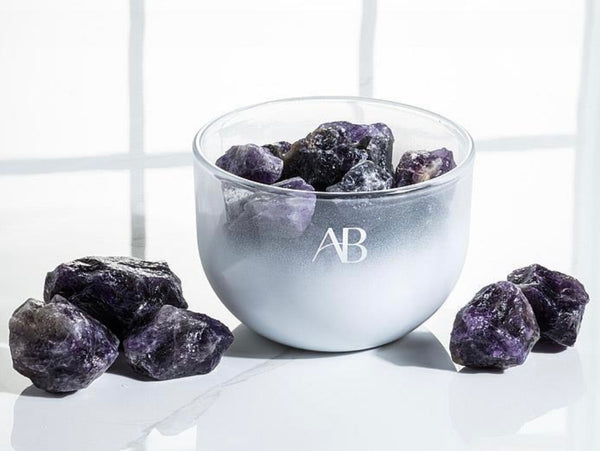 Brando Crystal Fragrance Bowl | Amethyst