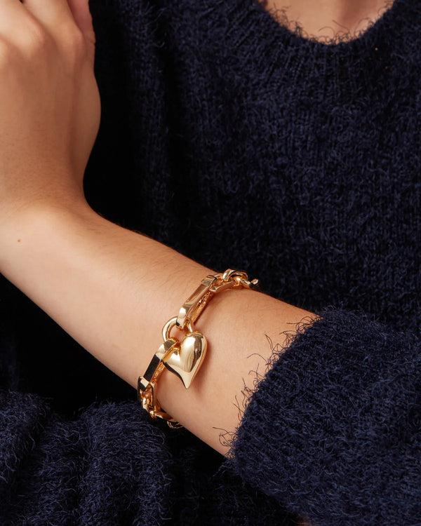 Brando Padlock Heart Bracelet