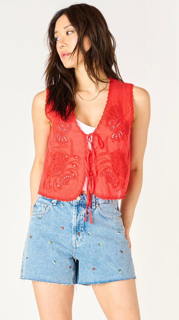 brando Ranch top | Cherry