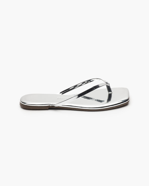 Brando Square Toe Lily Sandals | Chrome Mirror