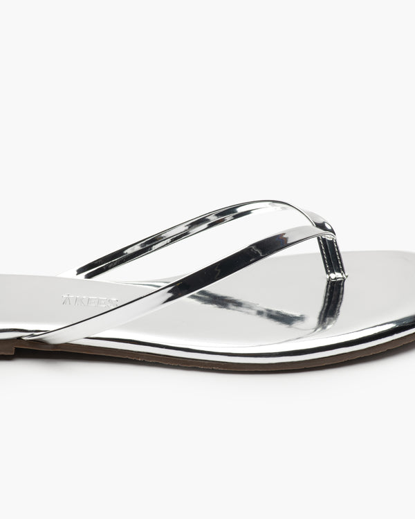 Brando Square Toe Lily Sandals | Chrome Mirror