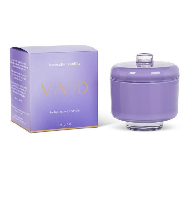 brando Vivid botanical wax candle | lavender vanilla