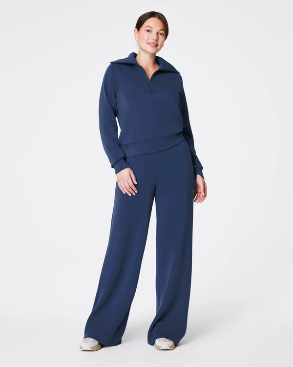 Brando Spanx Air Essential Quarter Zip | Faded Indigo