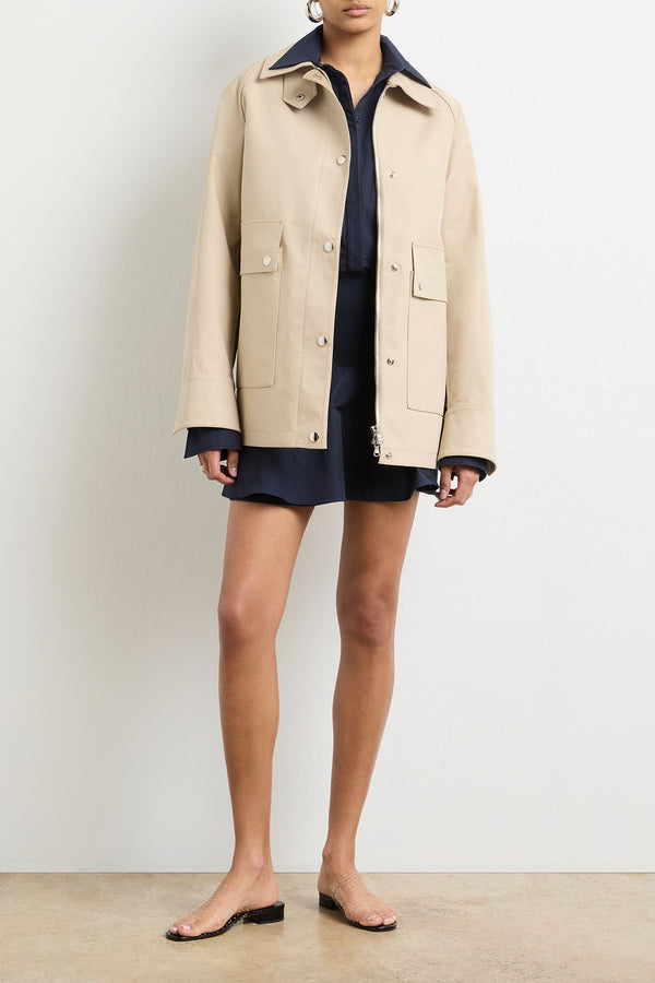 Brandon Maxwell The Celine Jacket In Light Khaki