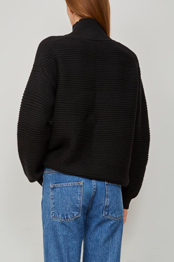 Brandon Maxwell The Charlie Sweater In Black
