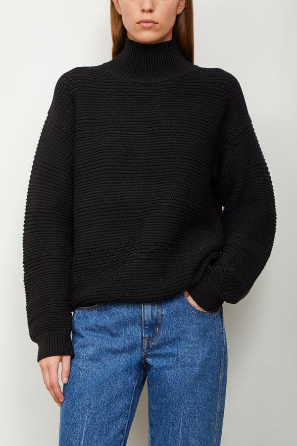 brandon maxwell The Charlie Sweater in Black