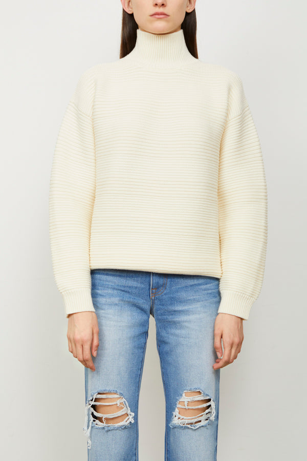 brandon maxwell The Charlie Sweater in Ivory