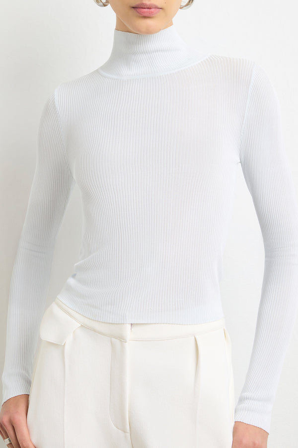 brandon maxwell The Cooper Turtleneck in Ice Melt