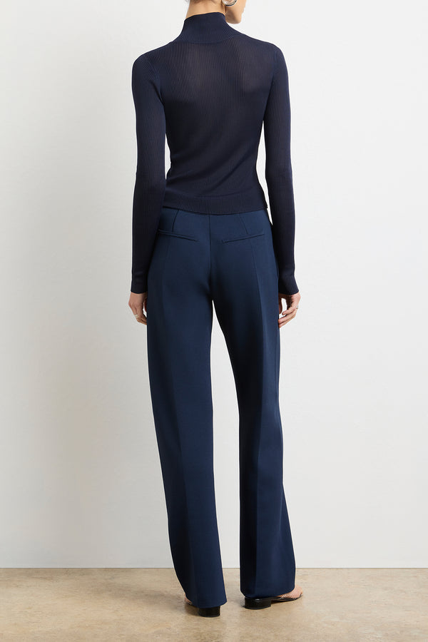 Brandon Maxwell The Cooper Turtleneck In Navy