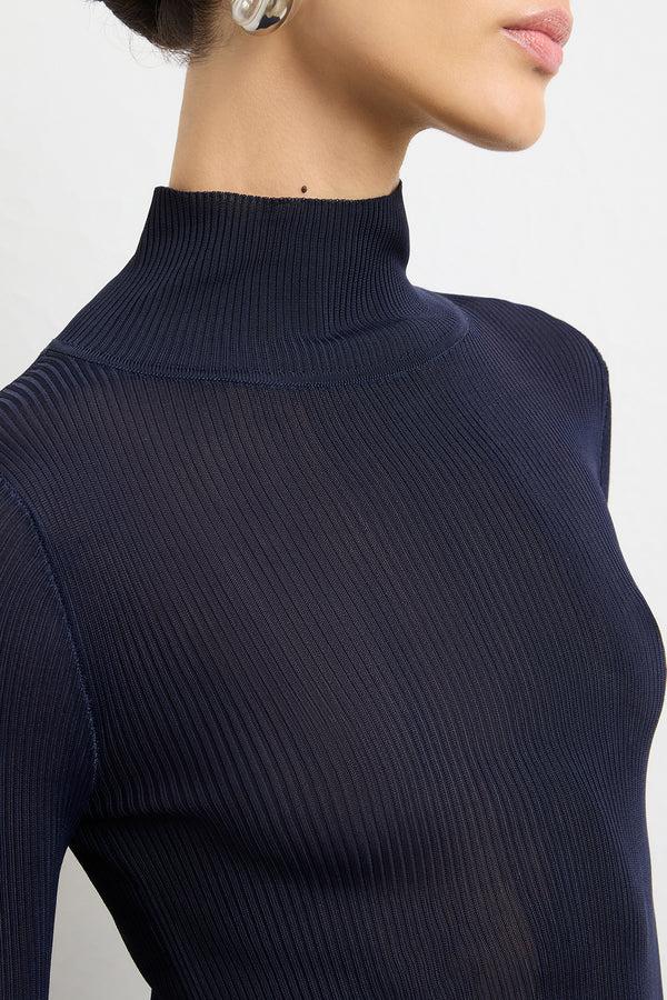 brandon maxwell The Cooper Turtleneck in Navy