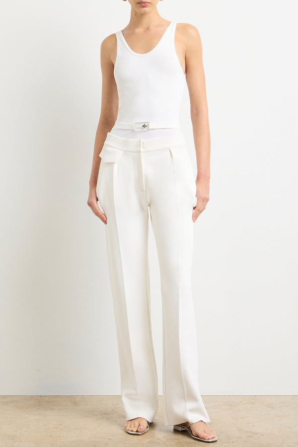 brandon maxwell The Julia Tank in White