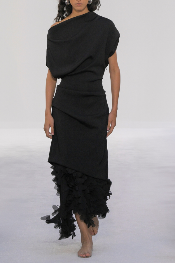 brandon maxwell The Lainey Dress in Black