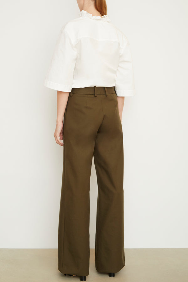 Brandon Maxwell The Tenley Trouser In Olive