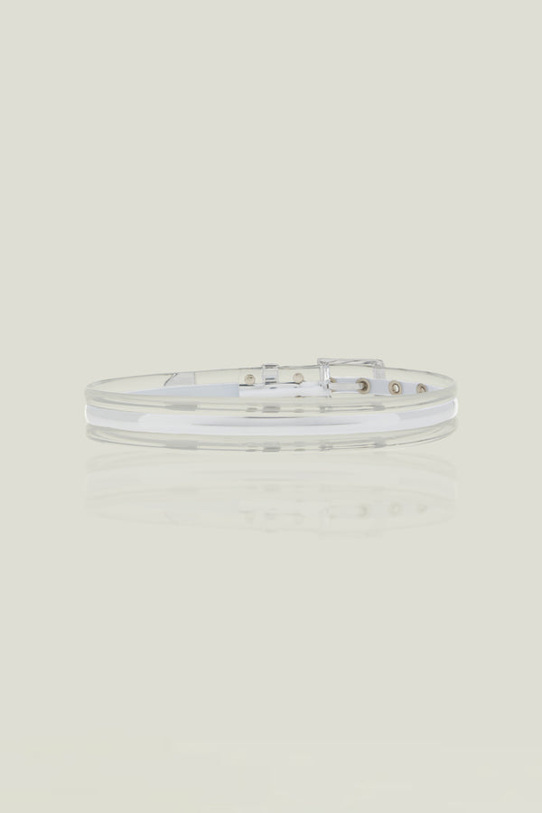 Brandon Maxwell The Transluscent Belt In Silver