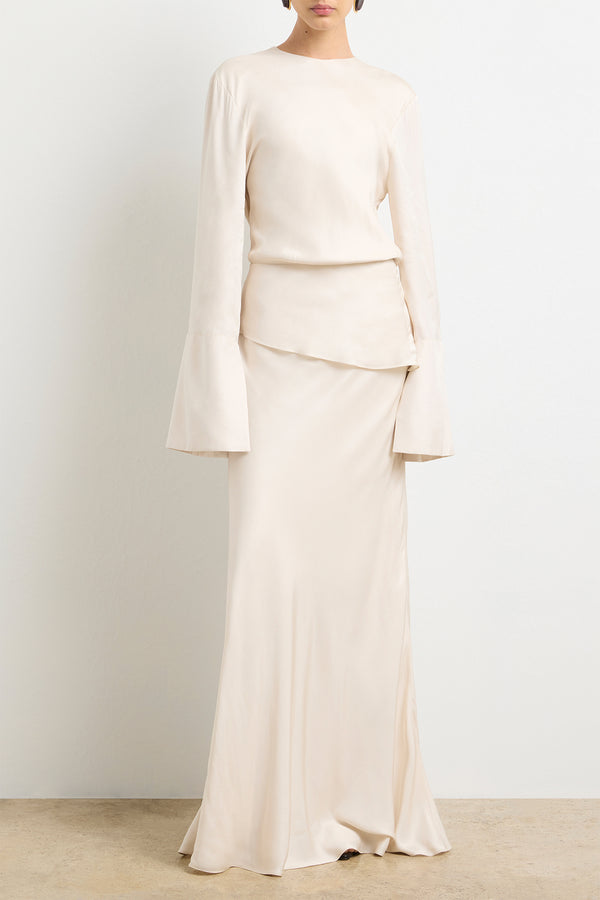 brandon maxwell The Violet Gown in Pearl