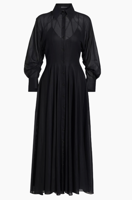 brandon maxwell The Virginia Dress in Black
