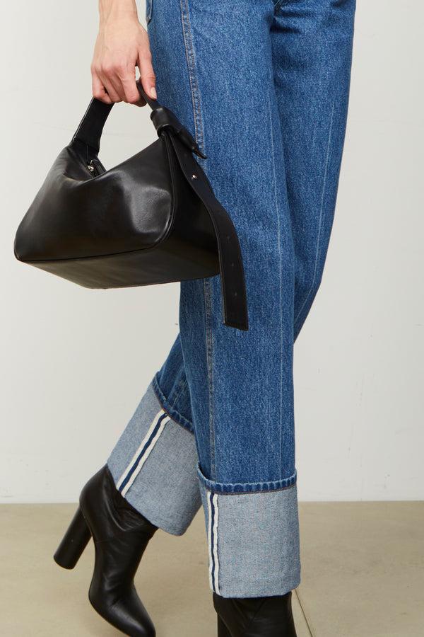 Brandon Maxwell The Alexa Cuffed Denim In American Blue