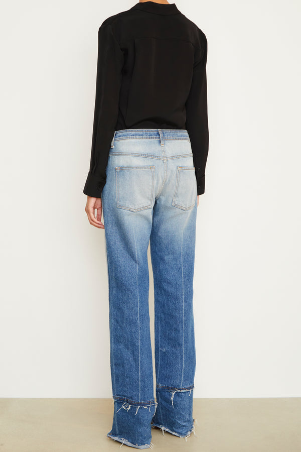 Brandon Maxwell The Wiley Straight Leg Denim In American Blue