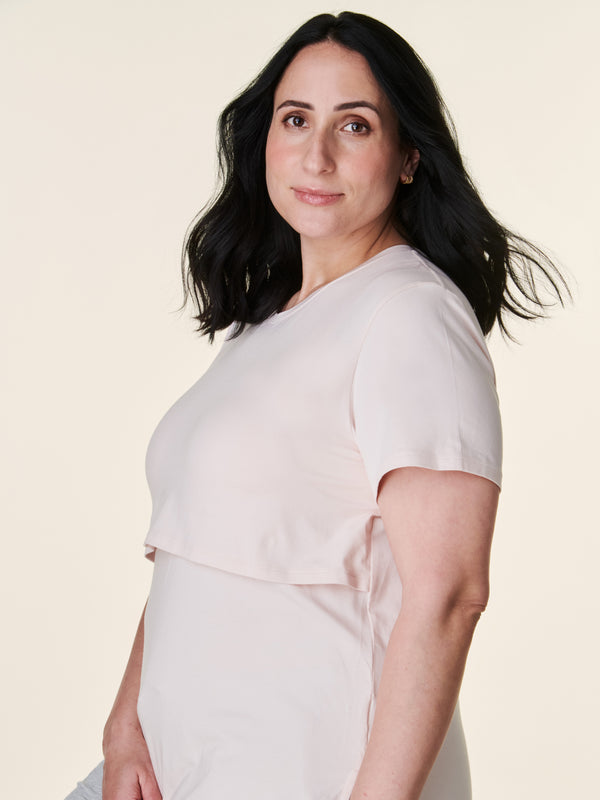 Bravado Designs Lift Up Nursing T-shirt Chalk Pink