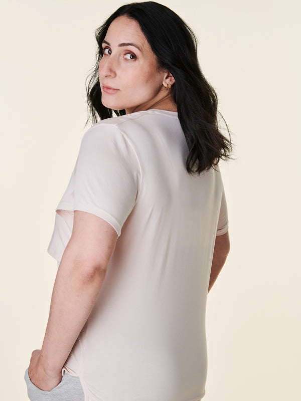 Bravado Designs Lift Up Nursing T-shirt Chalk Pink