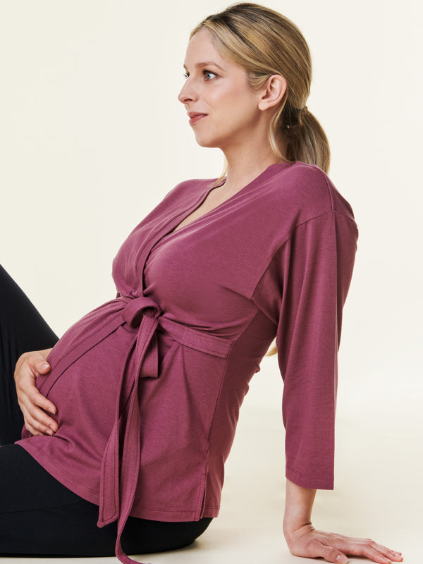 Bravado Designs Nursing Wrap Top Berry