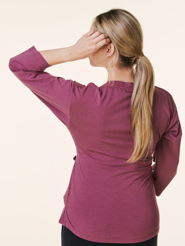 Bravado Designs Nursing Wrap Top Berry