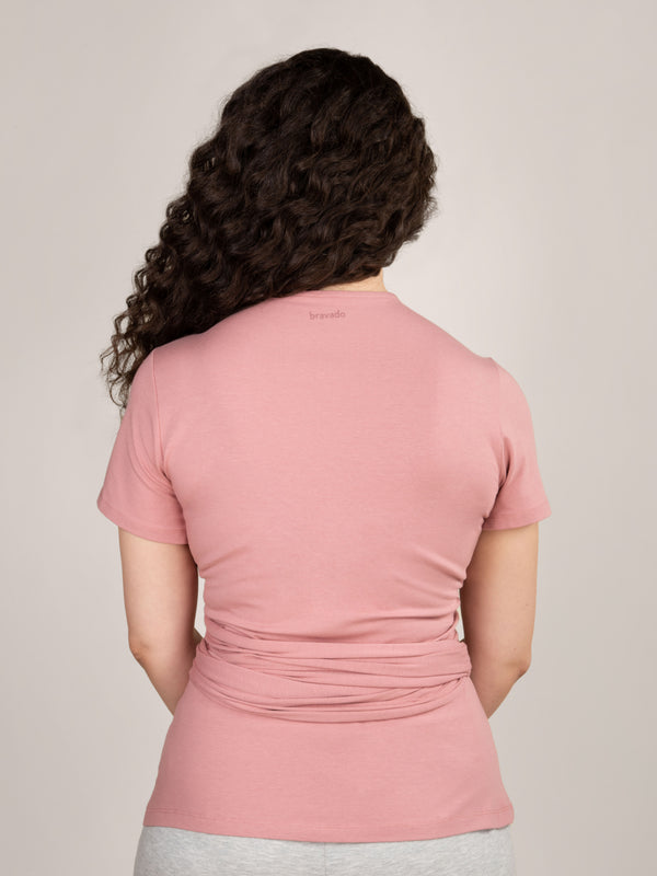 Bravado Designs Skin-To-Skin Wrap Top Roseclay