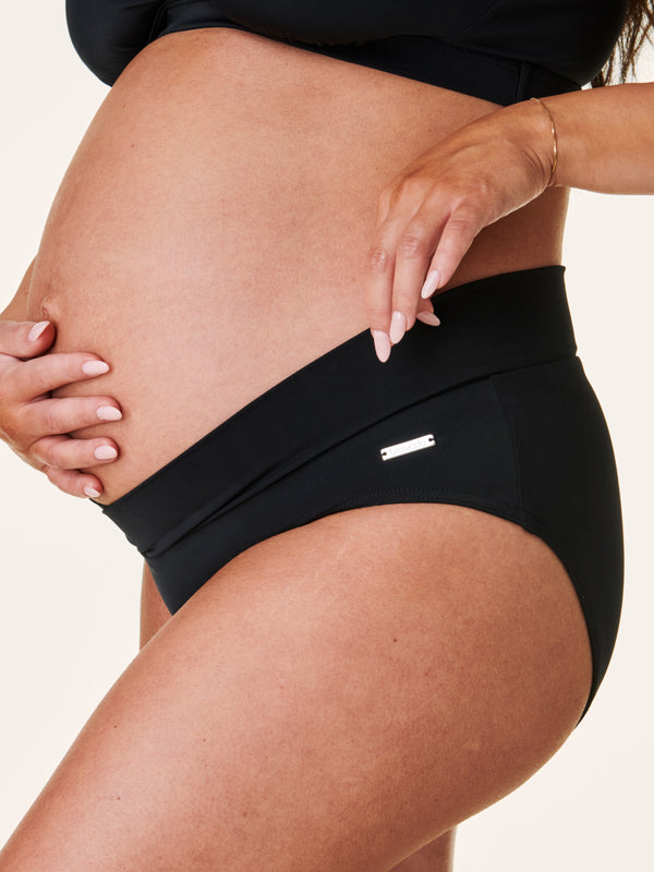 Bravado Designs Crossover Maternity & Nursing Swim Bottom Black
