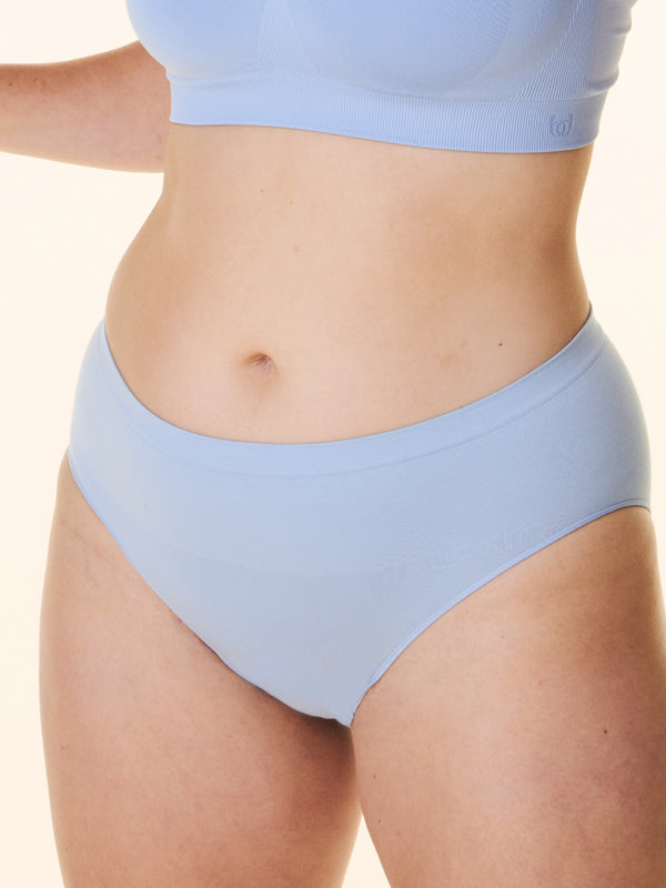 bravado designs High-Rise Seamless Underwear Hydrangea Blue